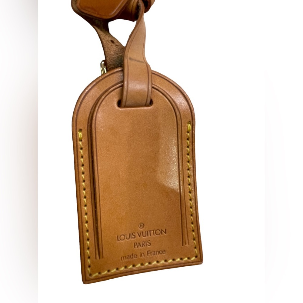 Louis Vuitton - natural leather luggage / name tag & poignet set - Picture 3 of 4